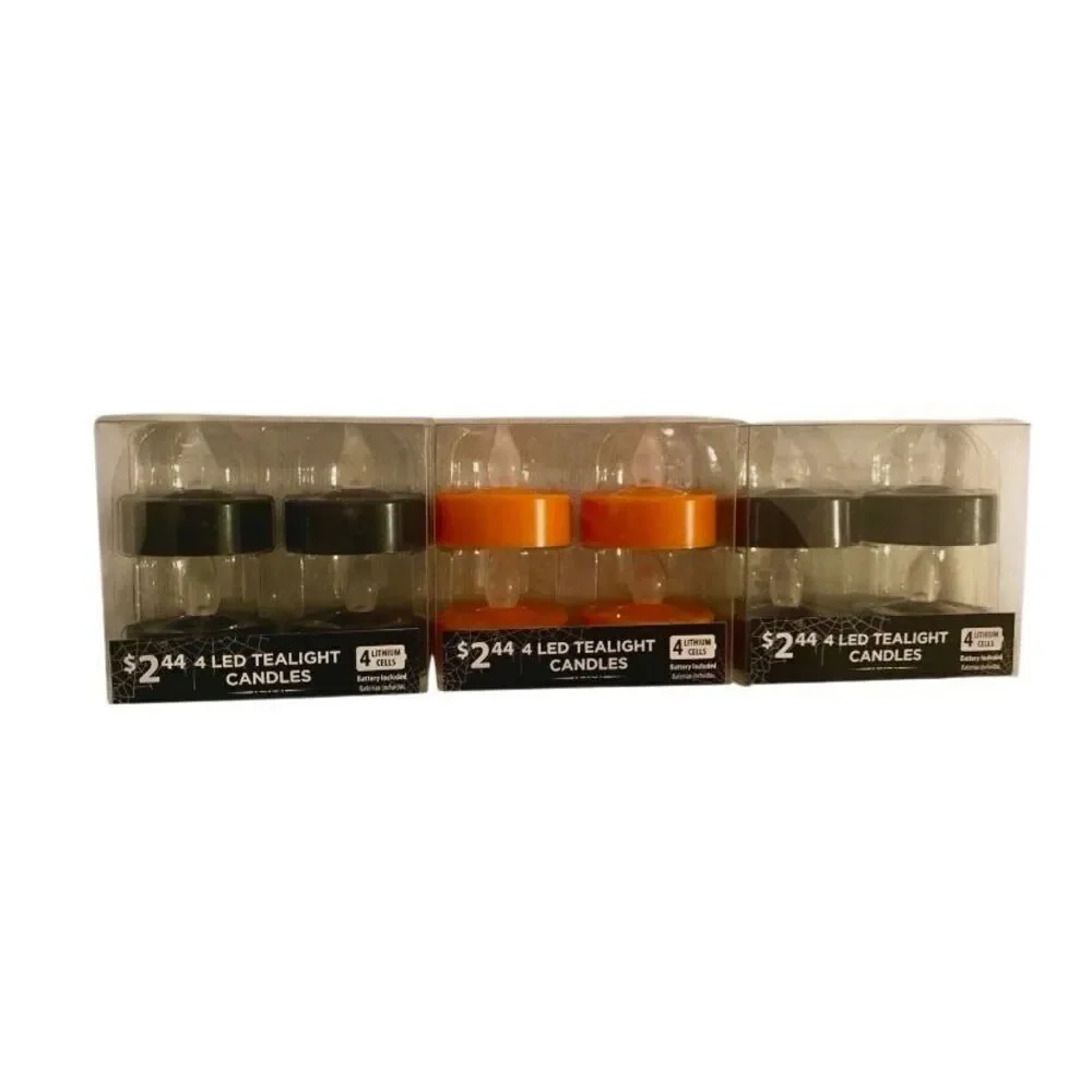 Set Of 12 Flameless Light LED Tea Light Candles Home Decor Decorations
